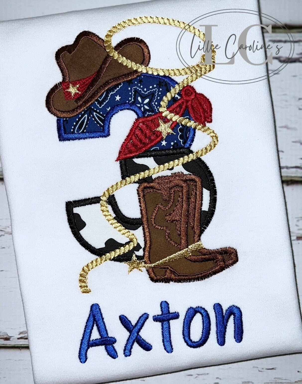 Cowboy Boots and Hat Birthday Number Set