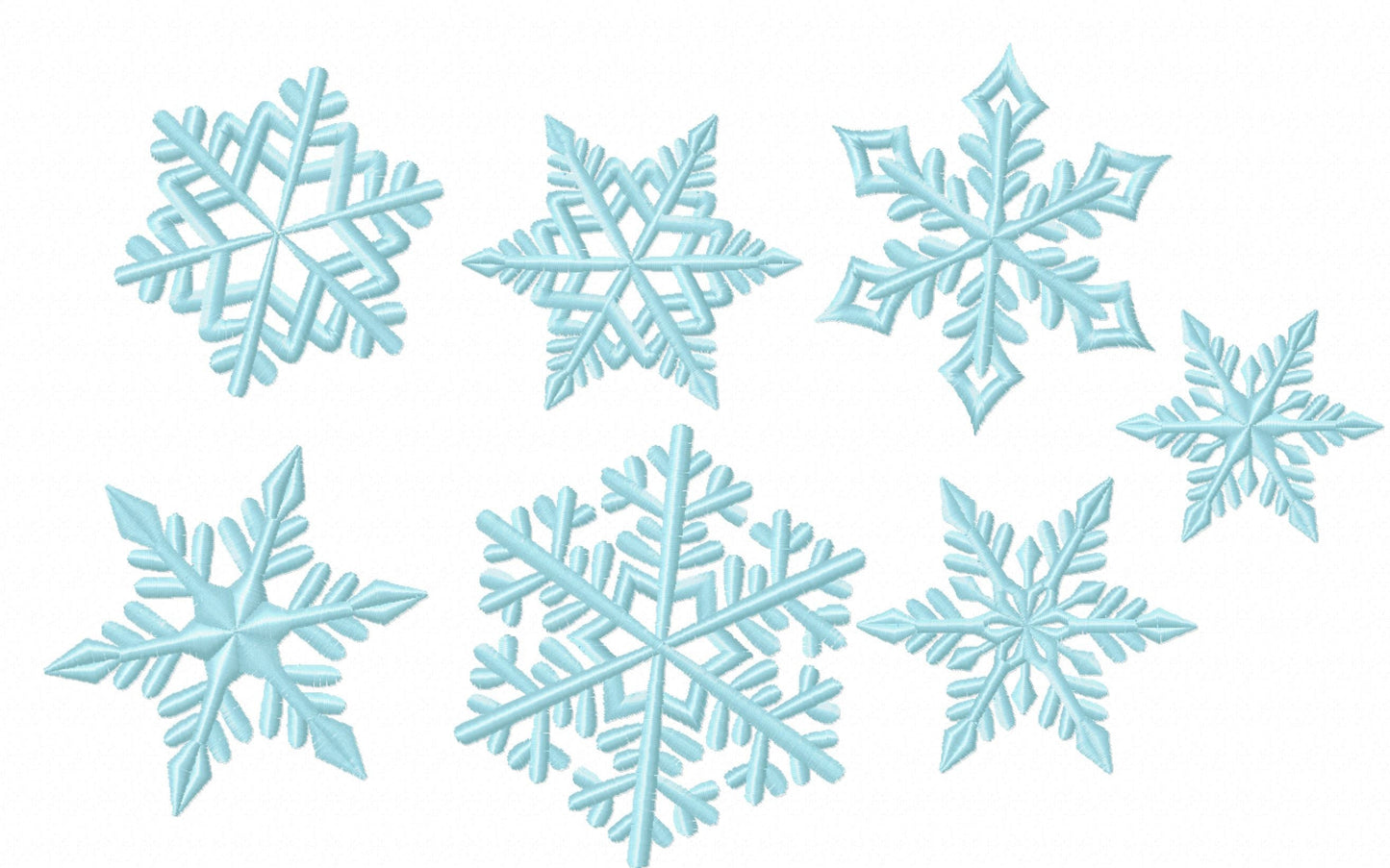 Snowflake in Assorted Sizes Set of 6