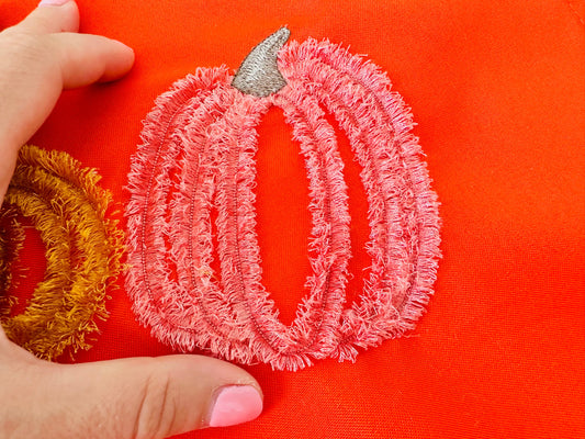 Fringed Fall Pumpkin