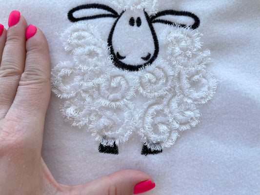 Fringed Fluffy Sheep Lamb