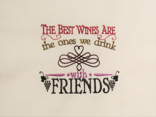 Wine And Friends Saying Set