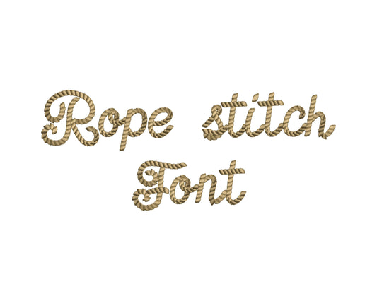 Rope Stitch Handwritten Font