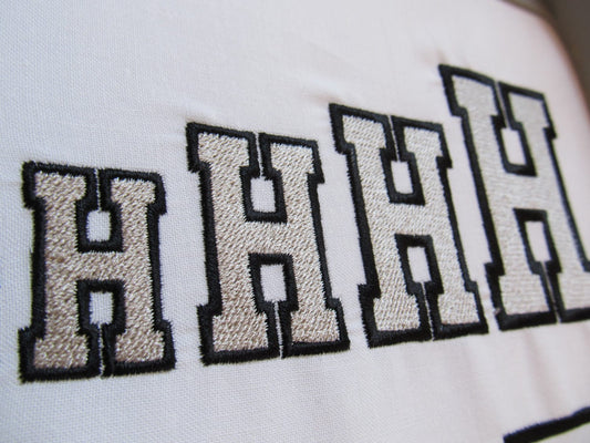 Varsity Collegiate Fill Stitch Font