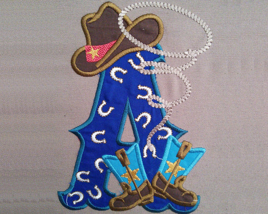 Cowboy Kicking Boots Boys Font