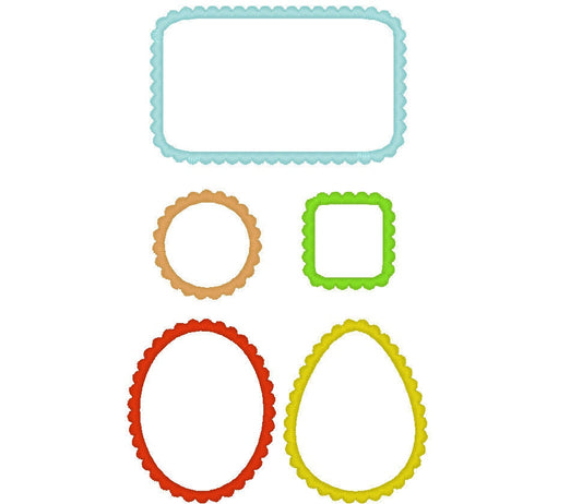 Monogram Frame Applique Set