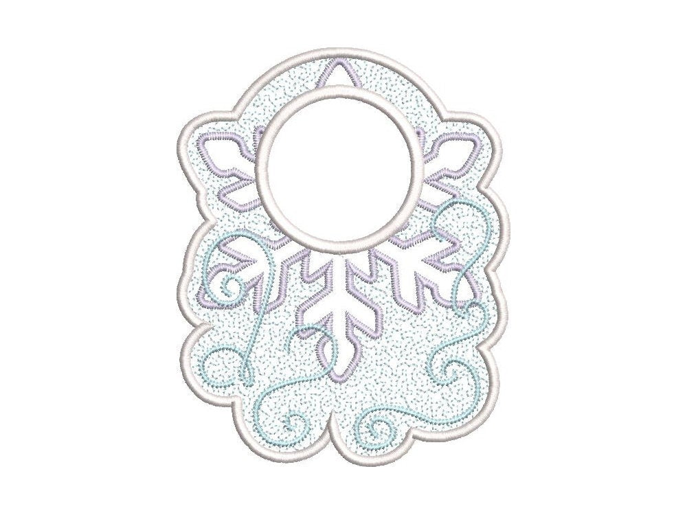 Snowflake Towel Hanging Hole Topper