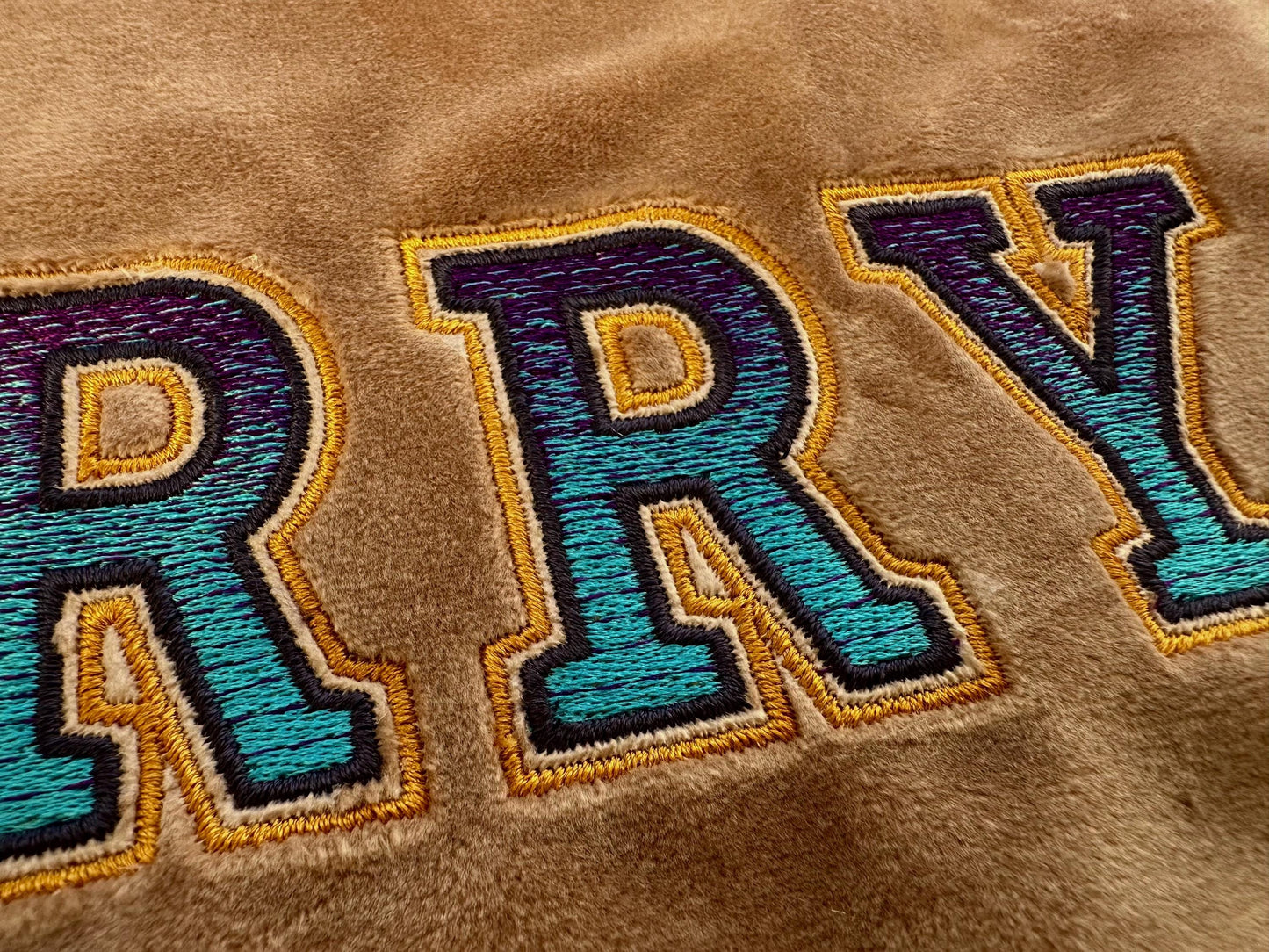 Iridescent Glitter HTV Vinyl Athletic Font