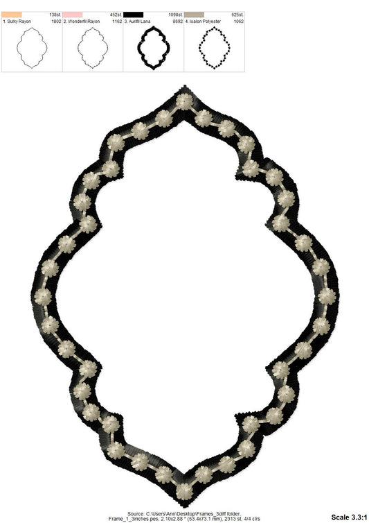 Decorative Monogram Name Frame Set