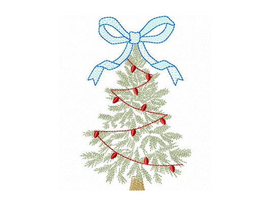 Vintage Baby Bow Christmas Tree