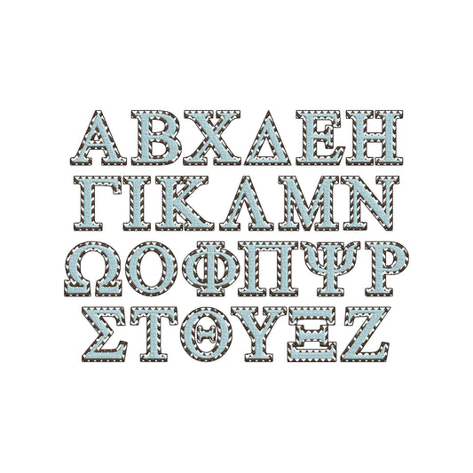 Chevron Classic Sororities Greek Font