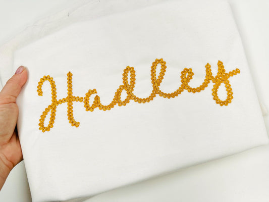 Extra Bold Chain Stitch Handwritten Font