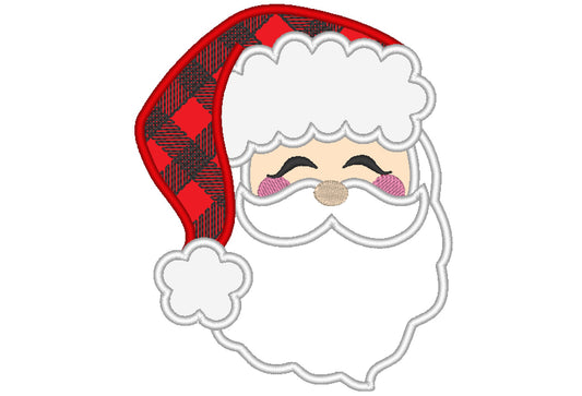 Christmas Santa Claus Face Applique