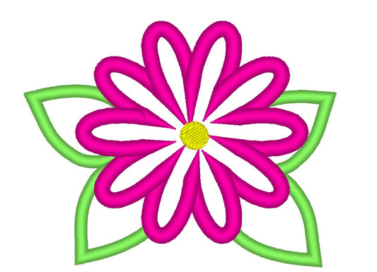 Summer, beautiful flowers applique collection / 3 different types &