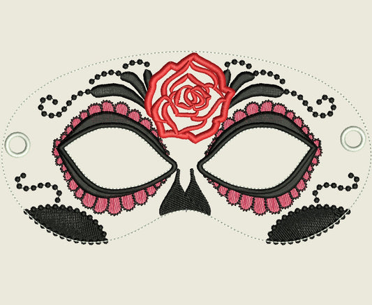 Calavera Skull Mask Feltie ITH