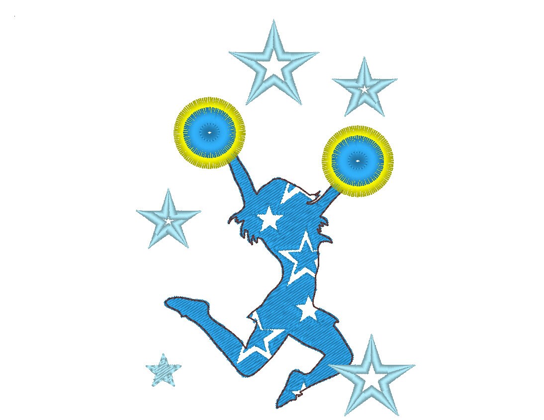 Cheerleader Dancer Fringed Pom Poms