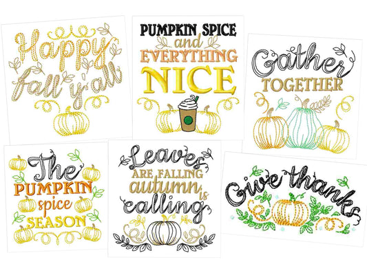 Gather Together Saying and Pumpkin
