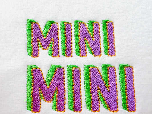 Mini Drop Shadow Block Font