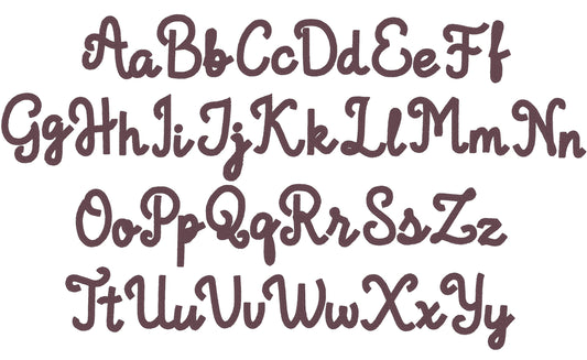 Fill Stitch Handwritten Beauty Font Haley