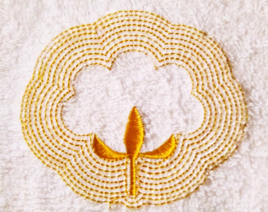 Embossed Cotton Flower Ball