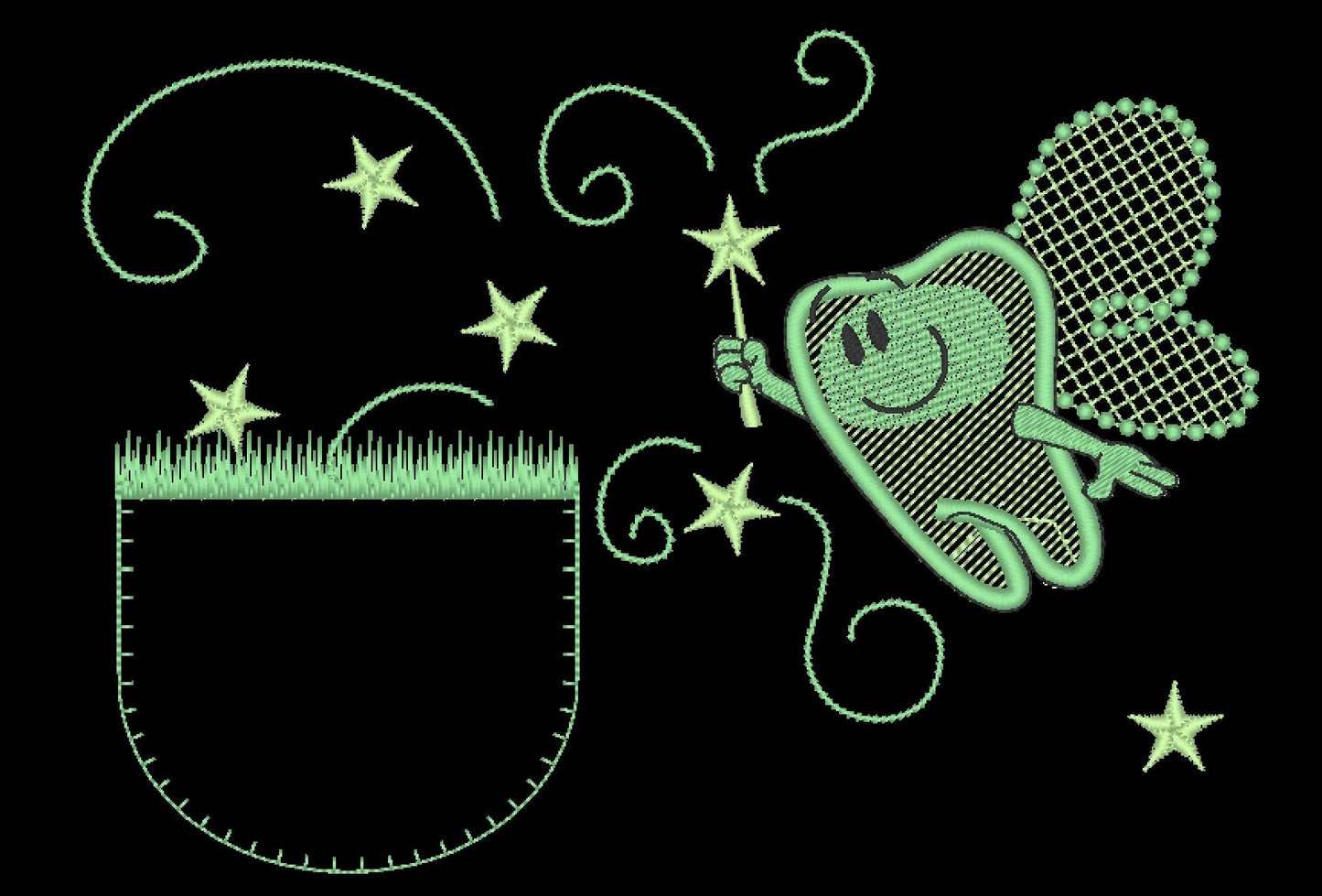 Tooth Fairy Pillow In The Hoop