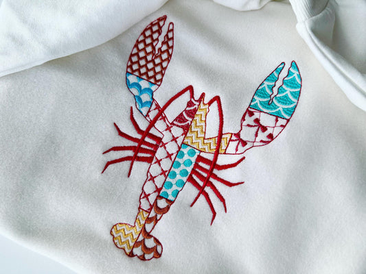 Patchwork Patterned Lobster Crawfish