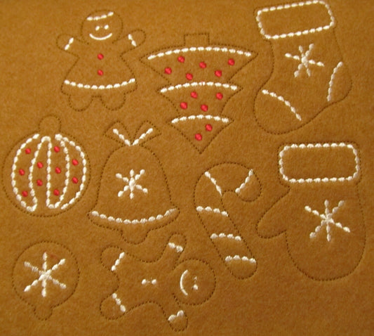 Gingerbread Man Christmas Cookie Set