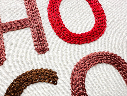 Hand Stitch Effect Chain Font