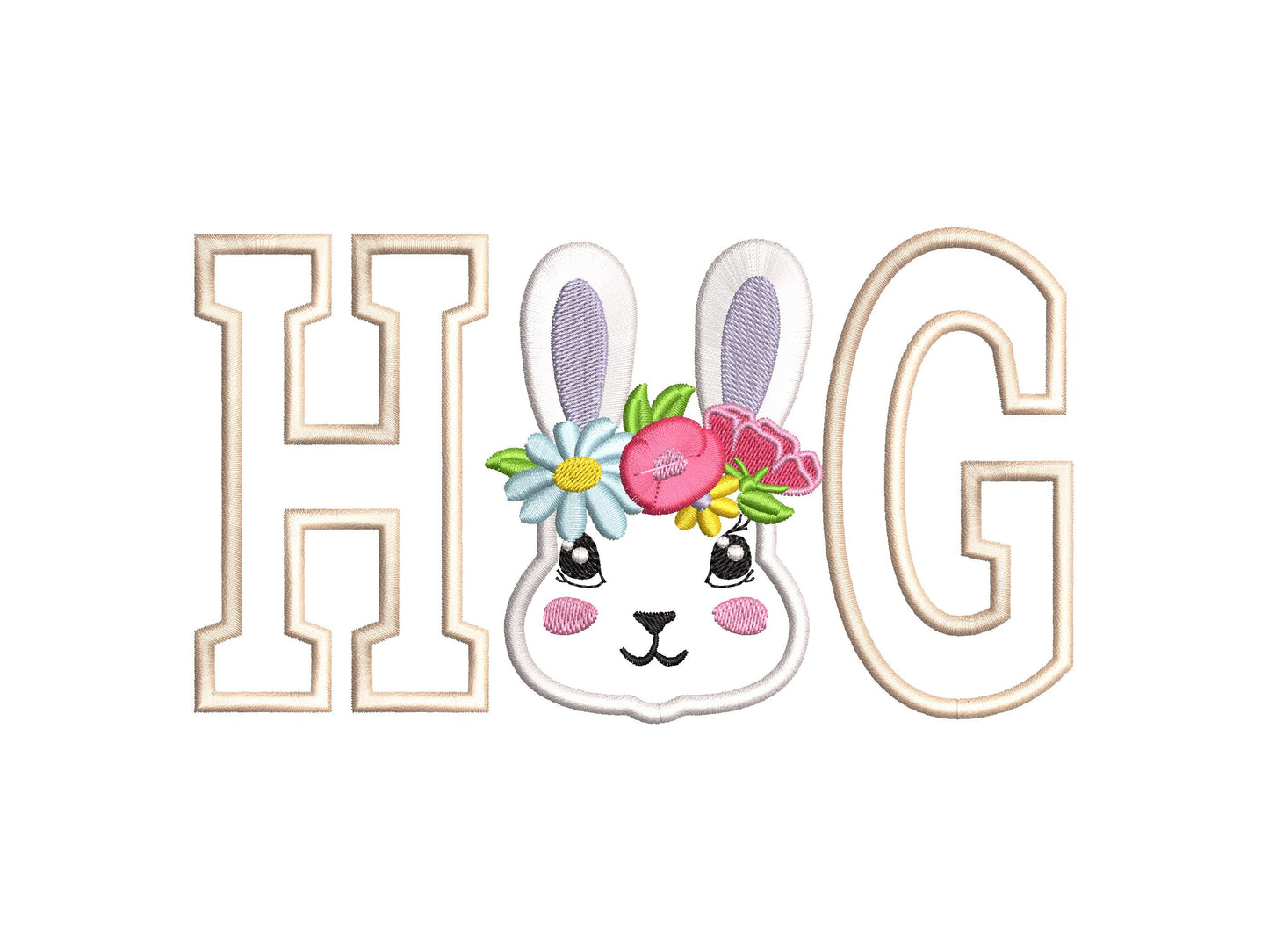 Cute Bunny Fringed Floral Crown