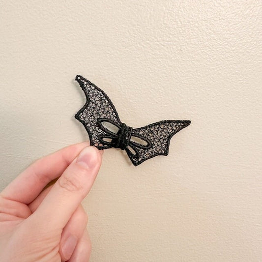 Halloween Bat Wings Bow FSL