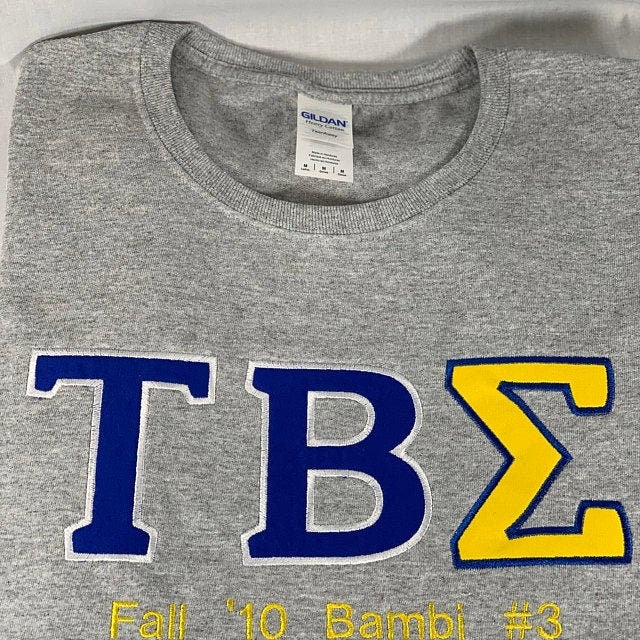 Fraternities Sororities Greek Font Applique