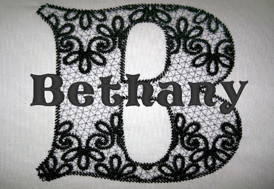 Lace Split Monogram Font