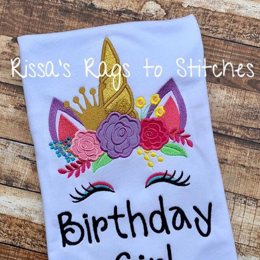 Princess Unicorn With Floral Crown