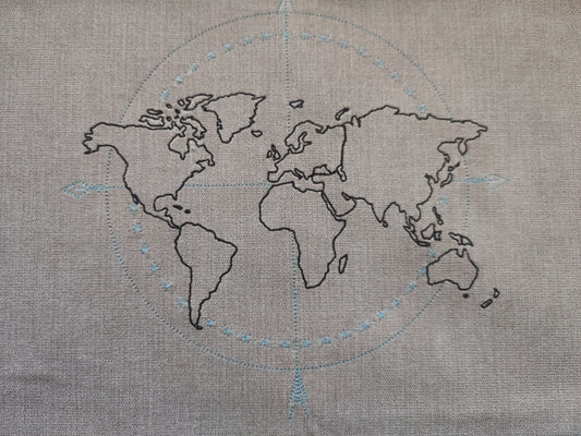 Compass Wanderlust World Map Globe