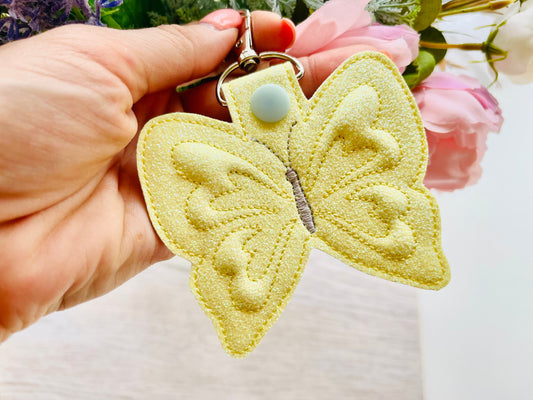 Special Puffy Puff Foam Butterfly Keychain