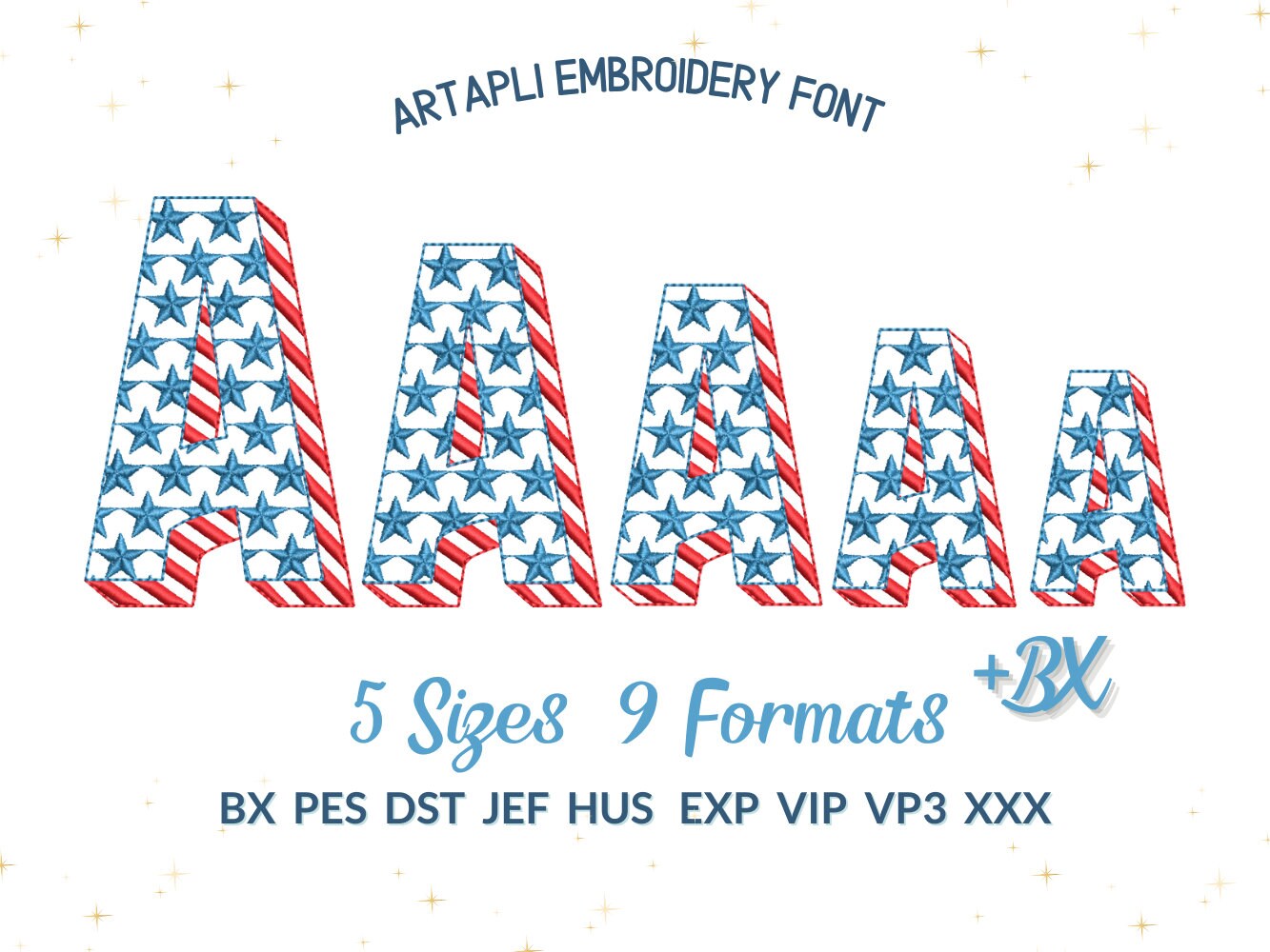 Shadow Patriotic Font