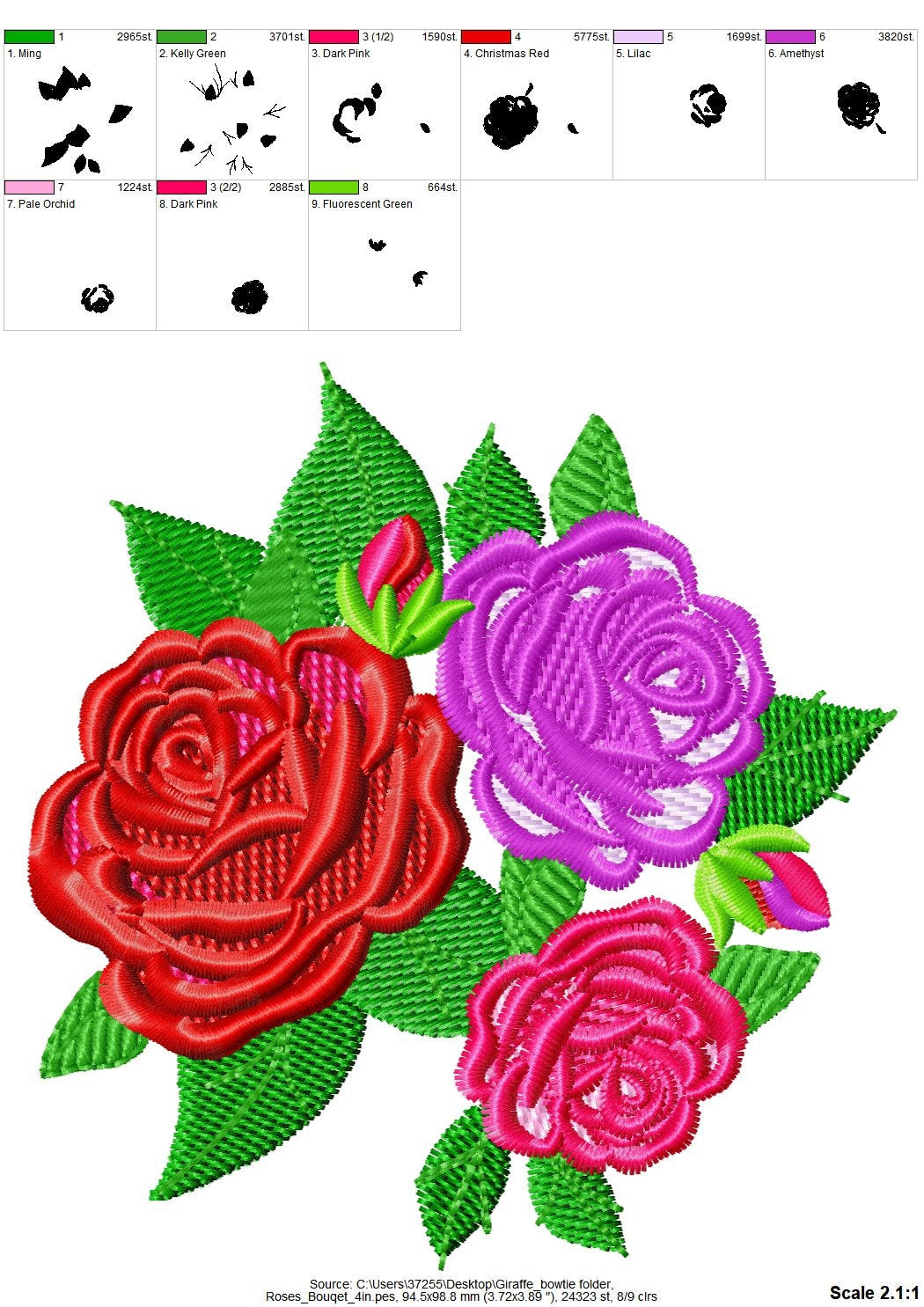 Shabby Chic Rosebud Rose Flower