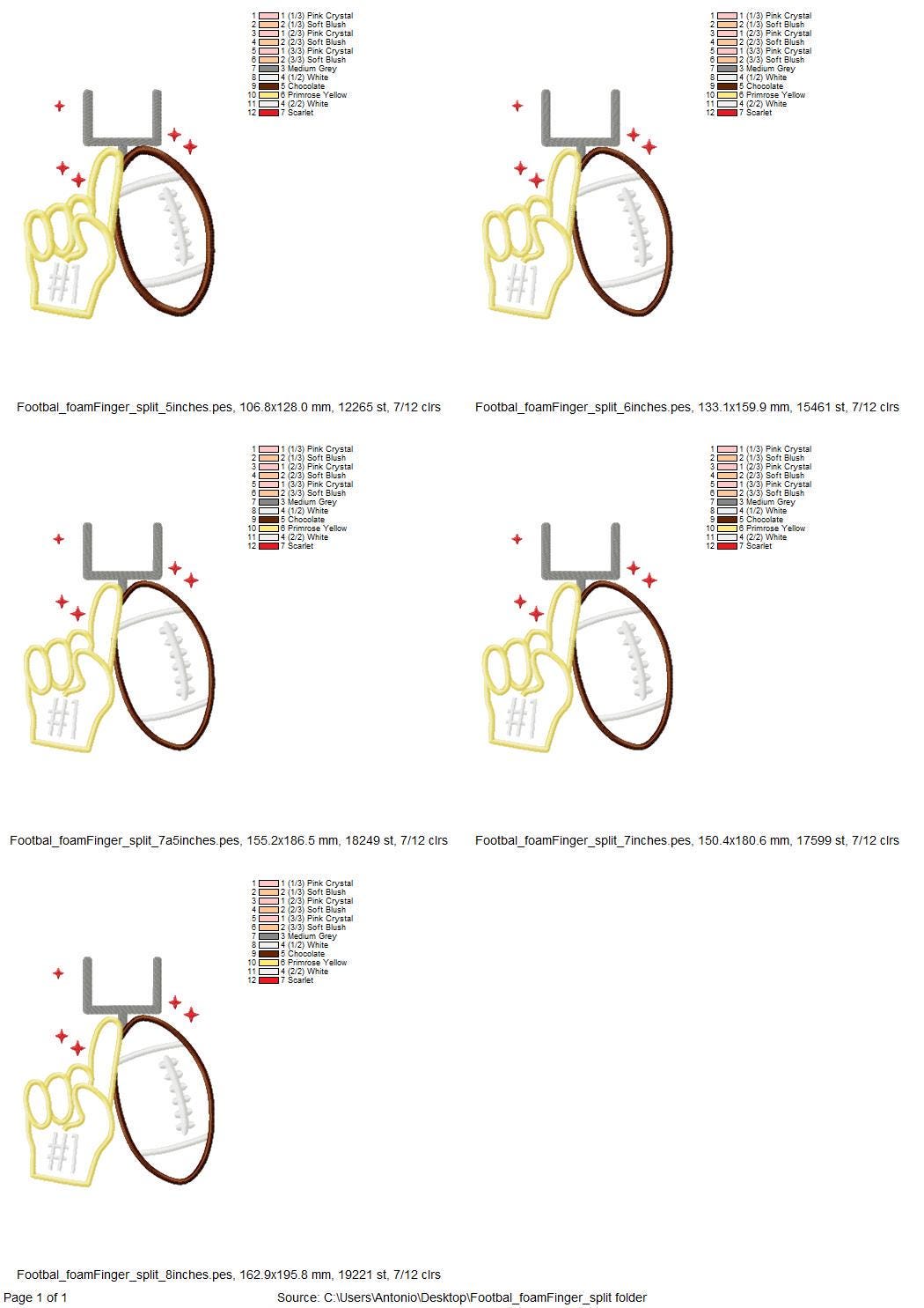 Sports Fan Football And Foam Finger