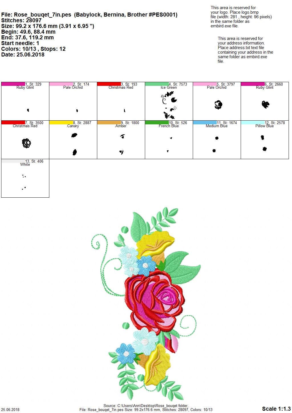 Shabby Chic Floral Rose Bouquet