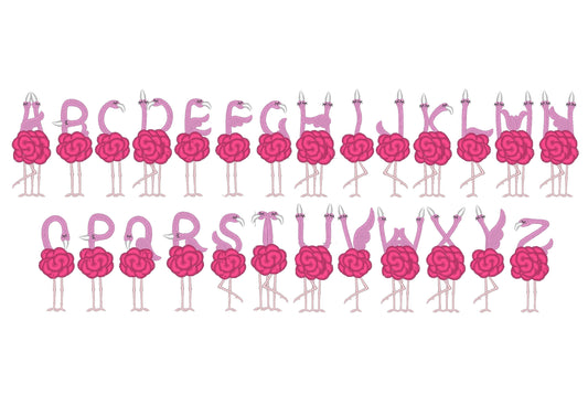 Fringed Flamingo Font