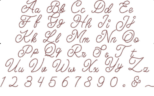 Quick Light Chain Stitch Script Handwritten Mini Font