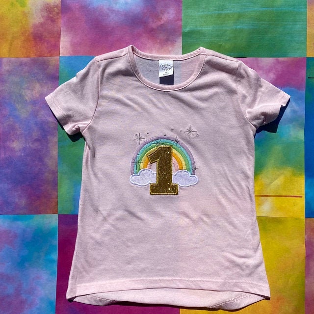 Sparkling Rainbow machine embroider designs, 4x4 and 5x7