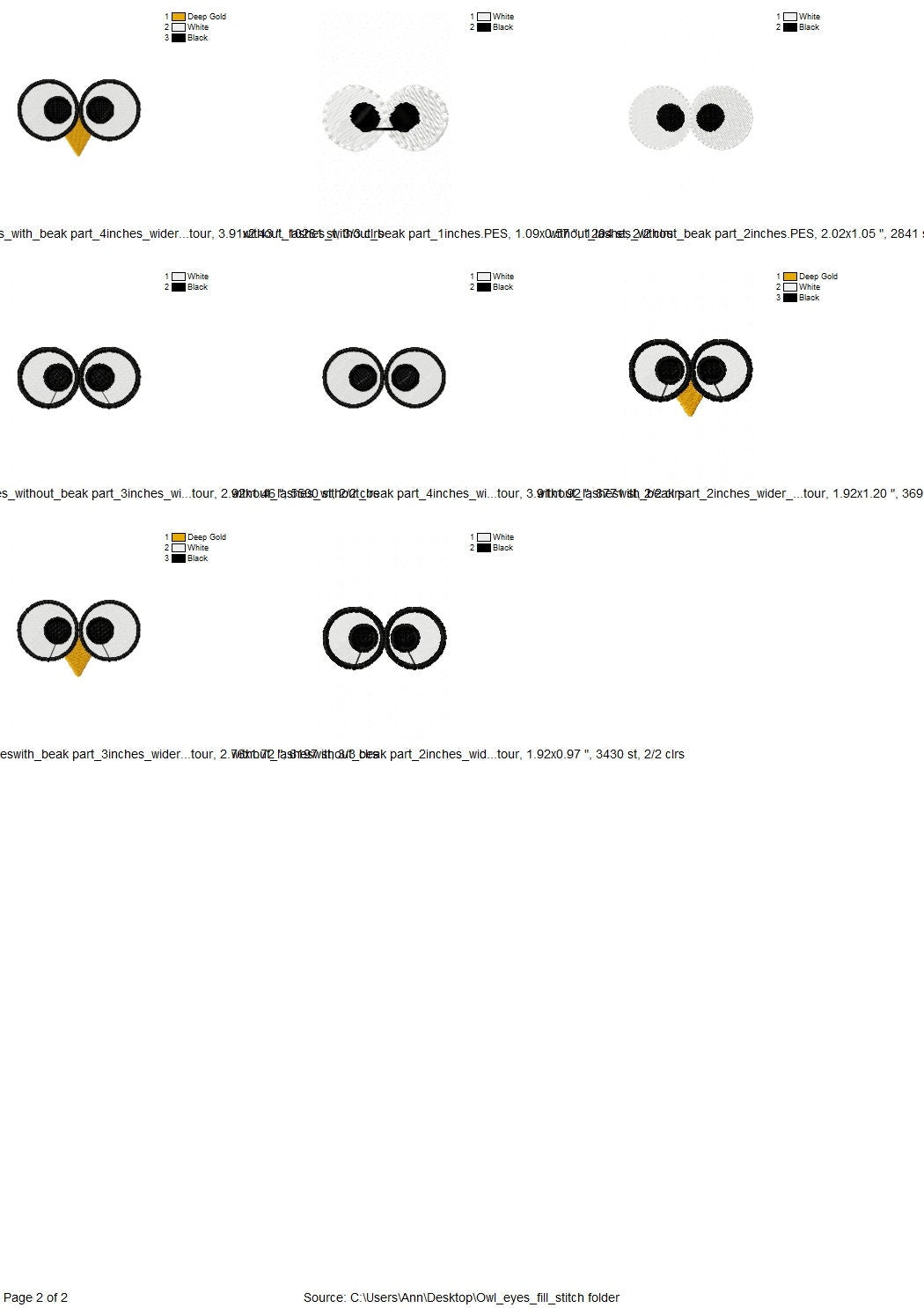 Your Doll Eyes Set of 7