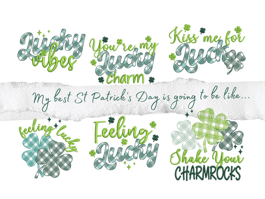 Shamrock Clover Set of 6