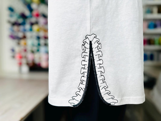 Ruffle Split Side Seam