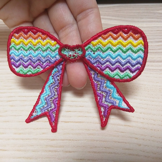 Chevron 3D Dimensional Bow ITH