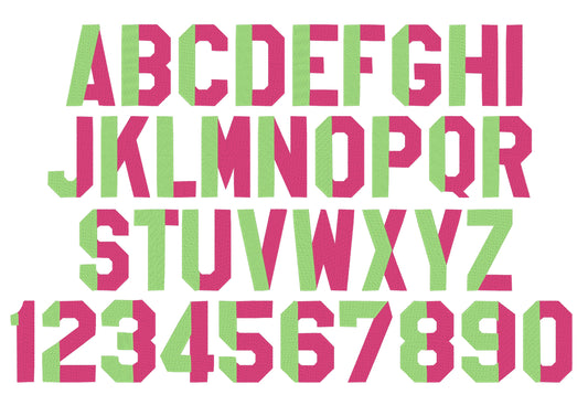 Block Varsity Collegiate Split Font