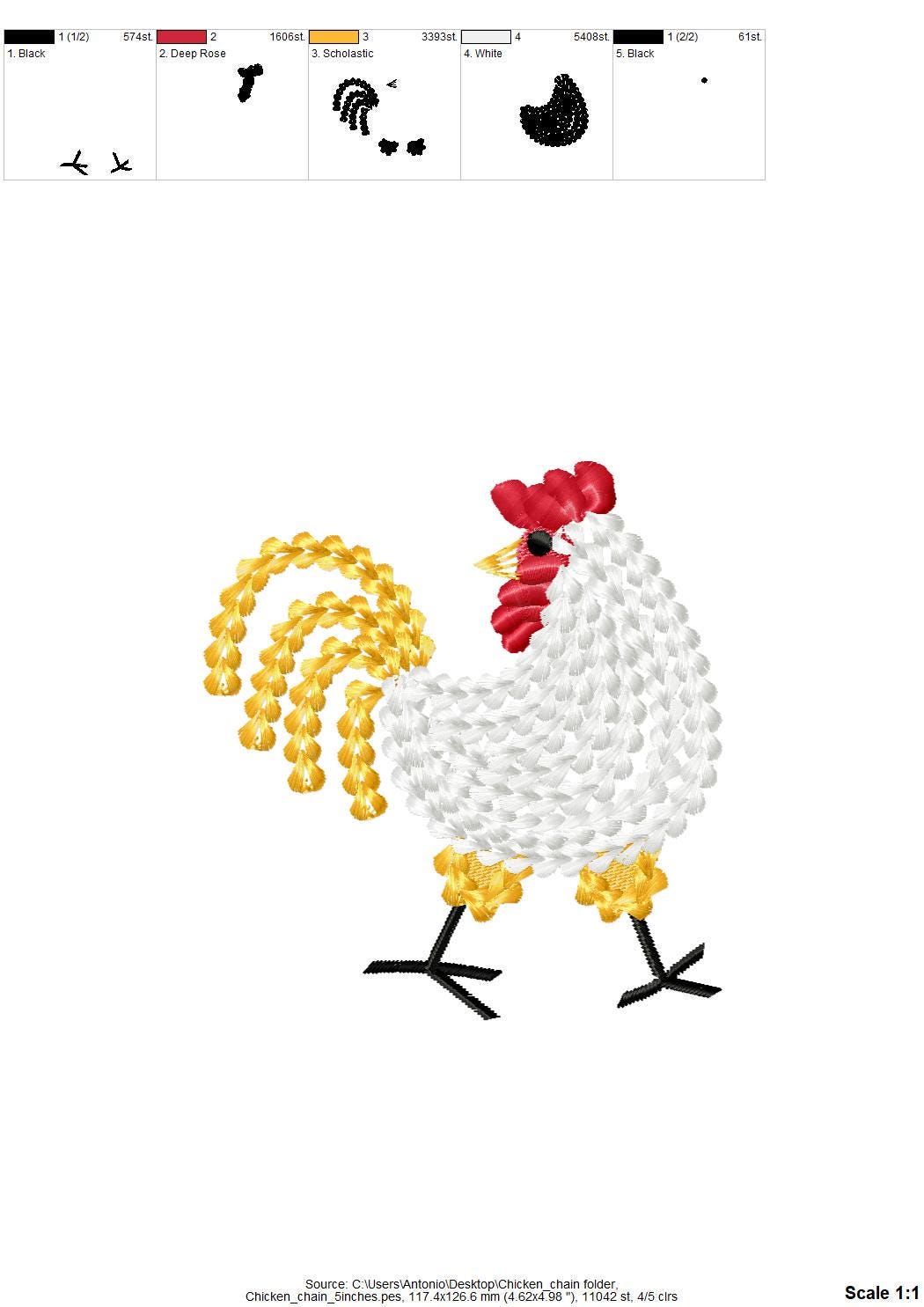 Chain Stitch Chicken
