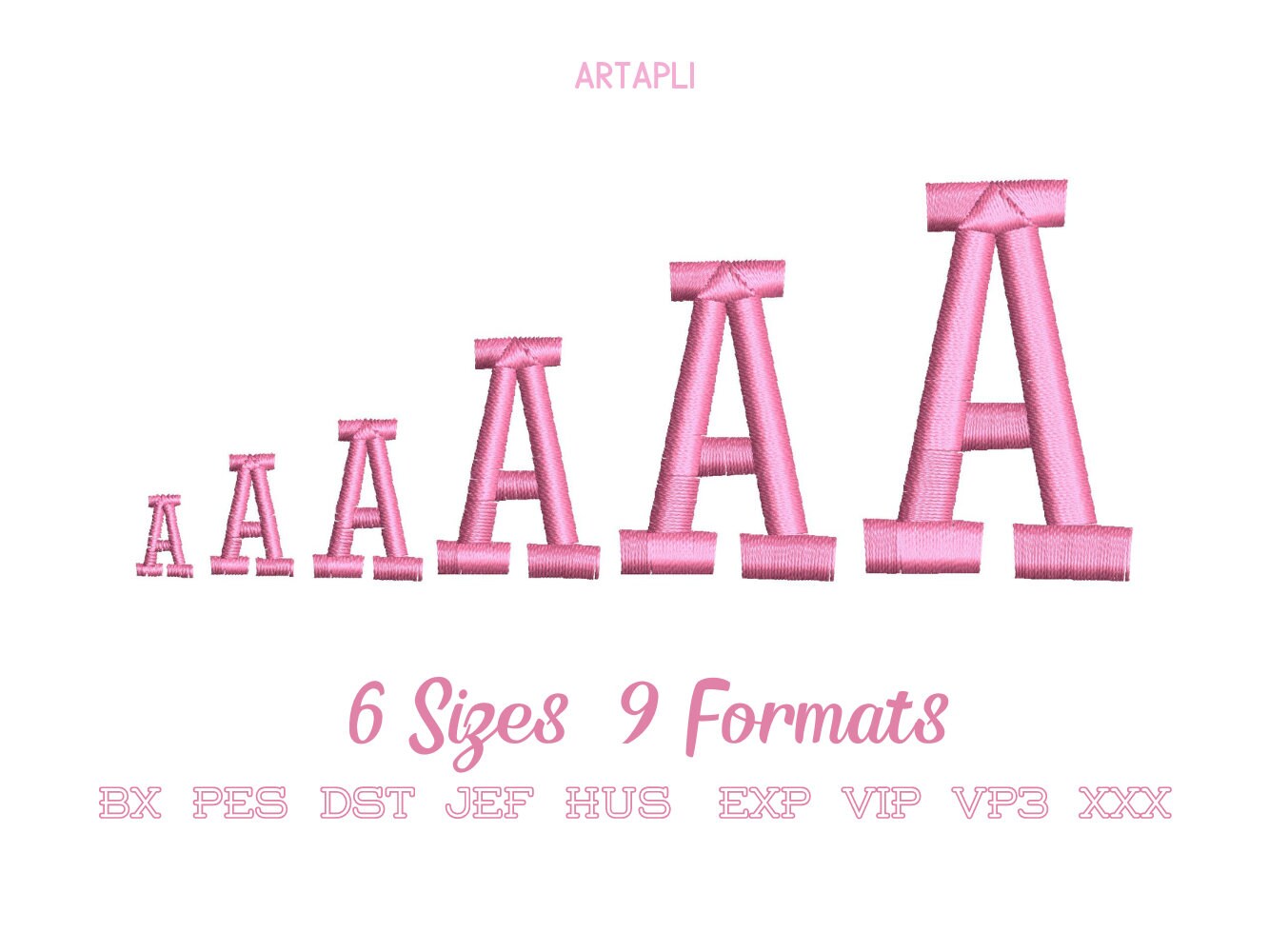 Satin Stitch Font