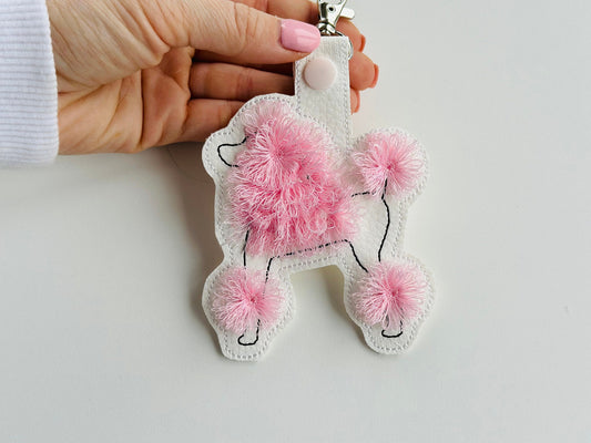Fringed Poodle Keychain