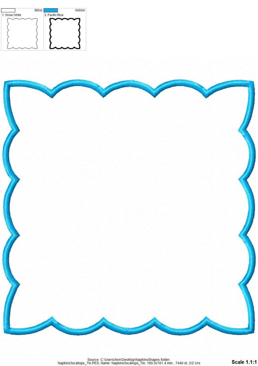 Classic Napkin Coaster 2 Slightly Different Shapes